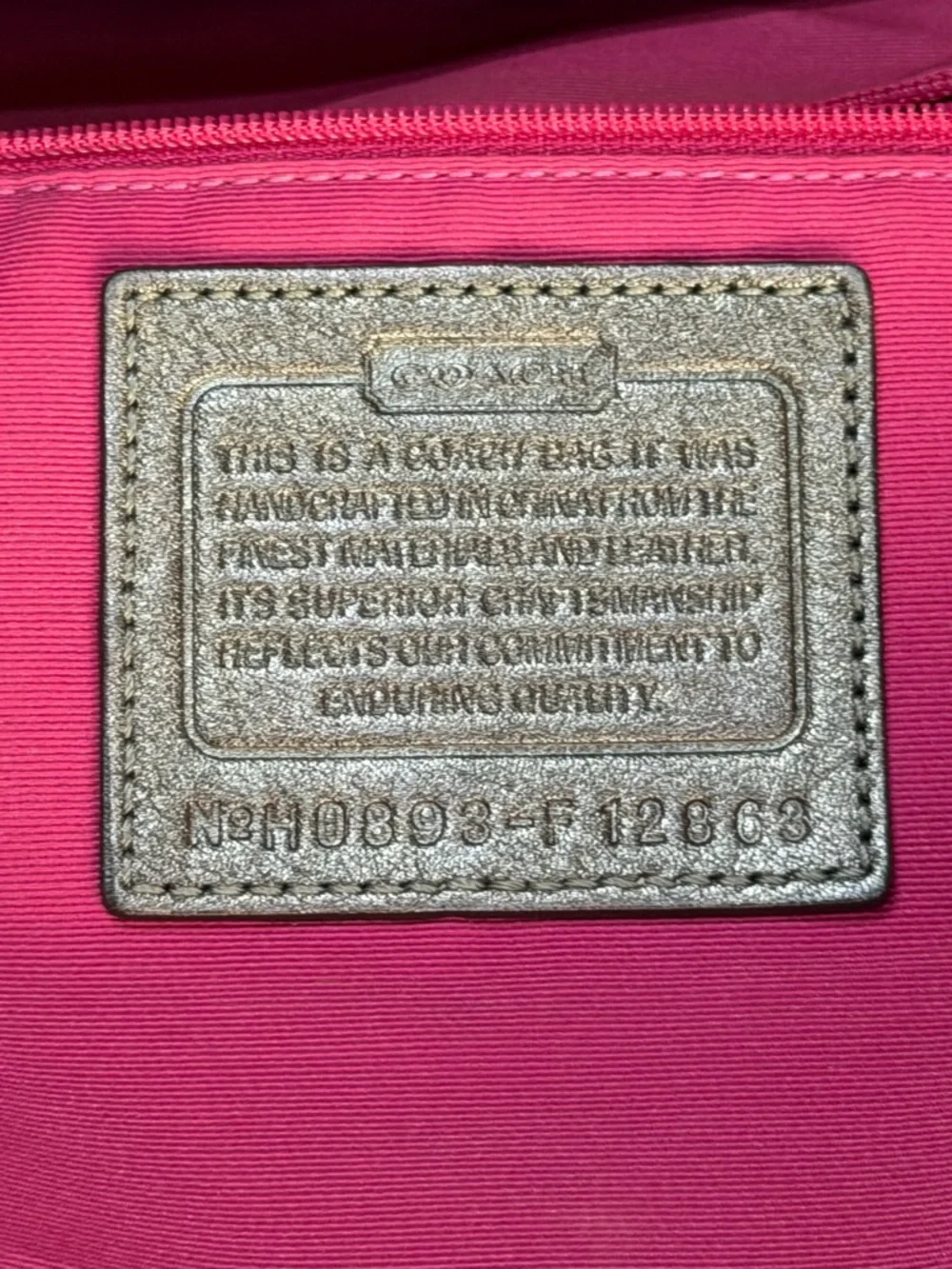Coach Pink Soho SIgnature Canvas
Patchwork PINk Shoulder Bag - Picture 11 of 15